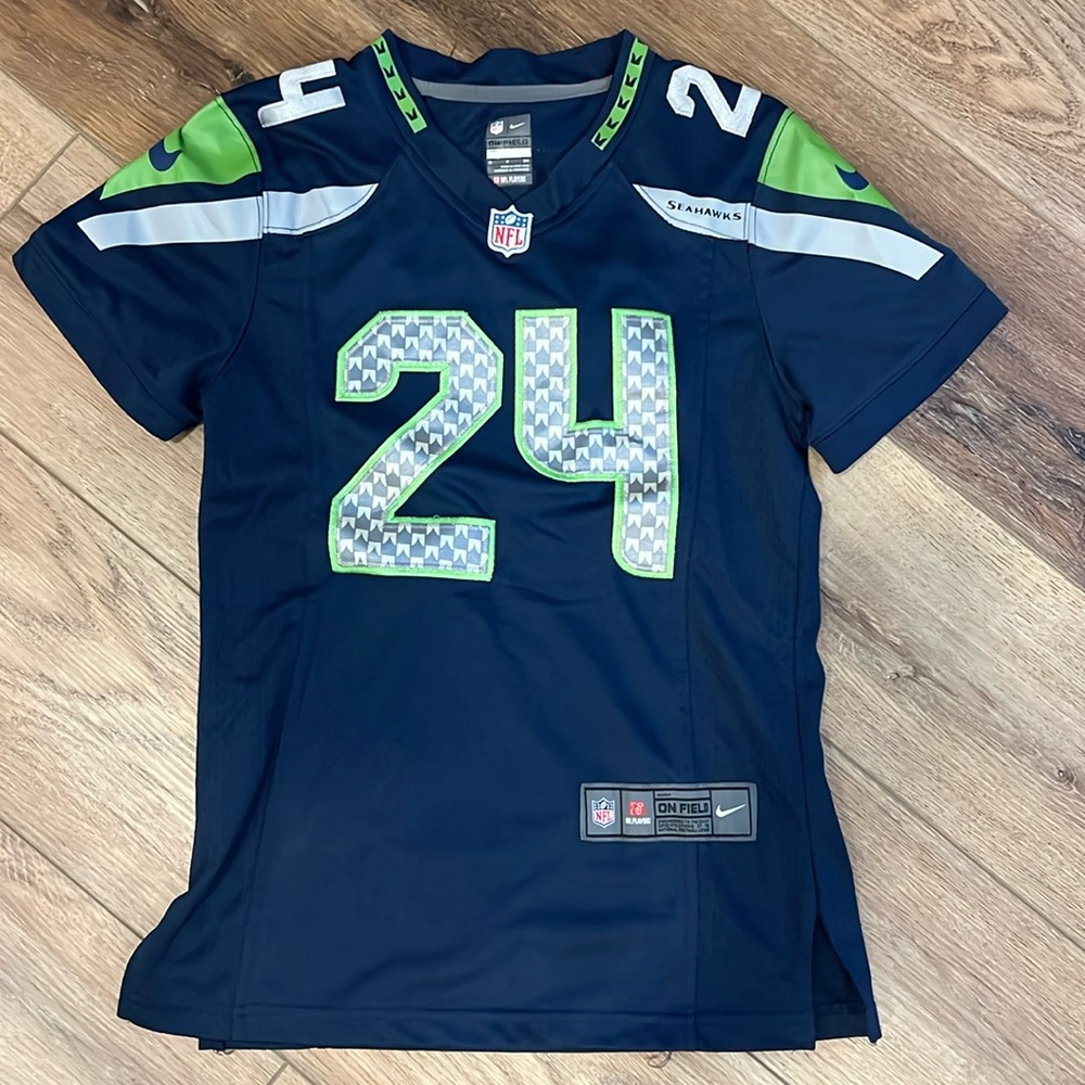Nike On Field Jersey Size S P CH Seattle Seahawks Marshawn Lynch #24